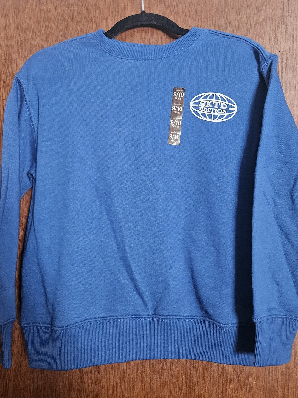 Zara Blue Kids Sweatshirt with White Logo